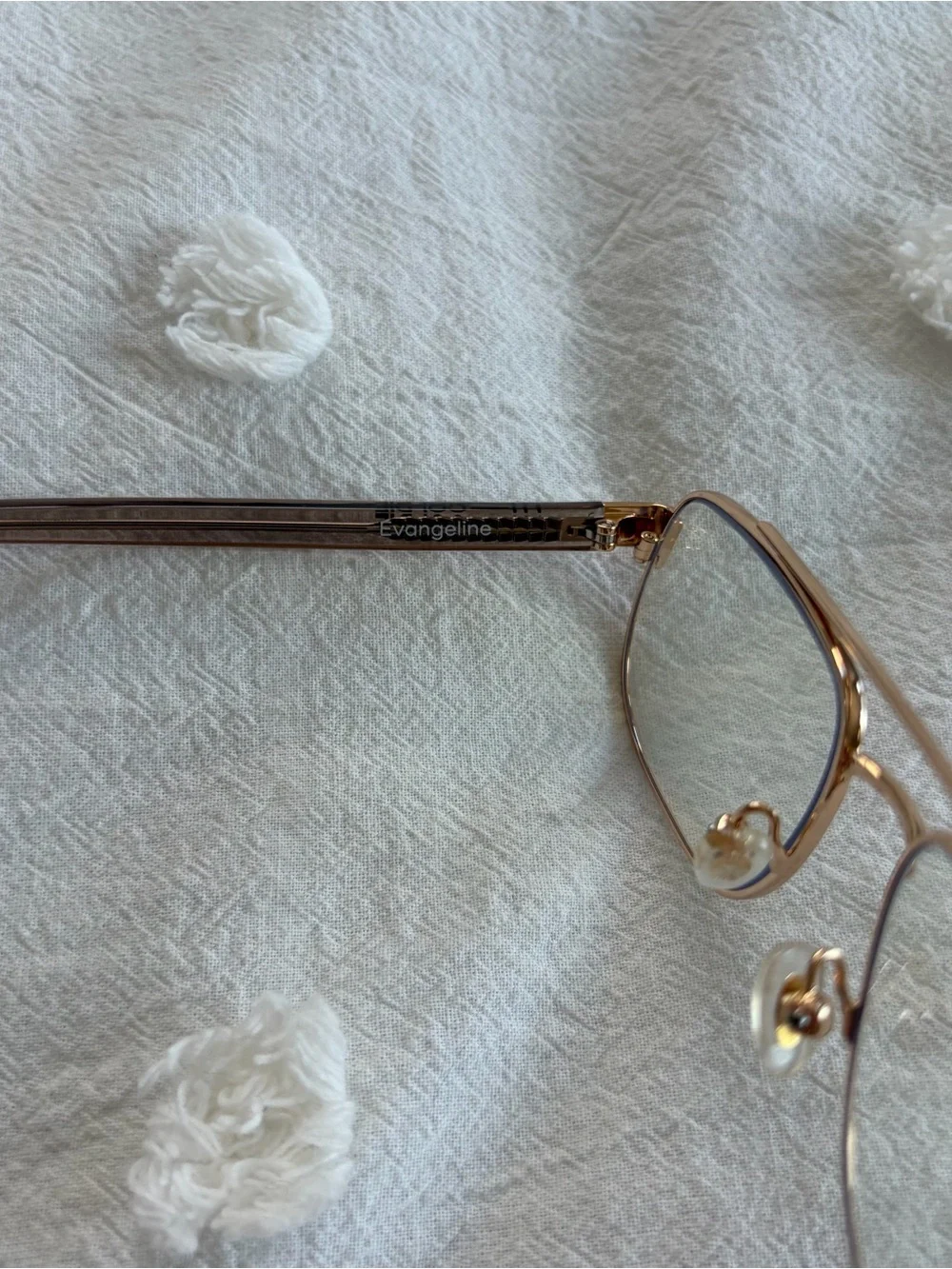 Lu Goldie Evangeline Blue Light glasses Mink